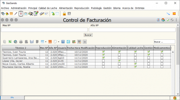  Control Facturación